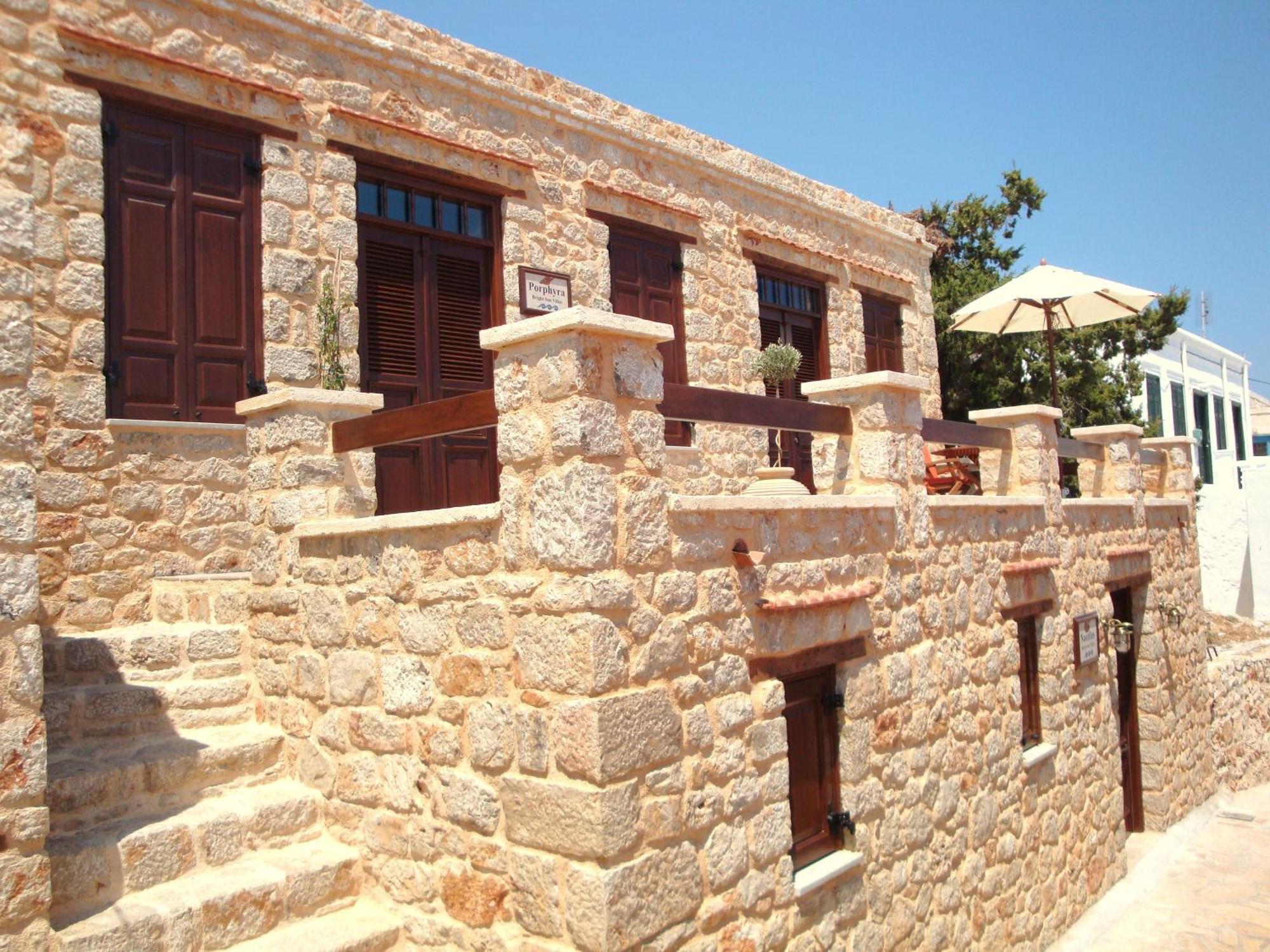 Bright Sun Villas Chalki Town Exteriör bild